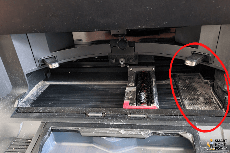 Ванночка для салфетки на станции Roborock S7 MaxV Ultra крупным планом